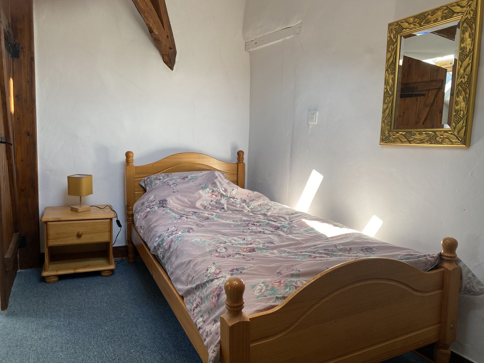 Bedroom Five with pine furniture at Mongaudon
